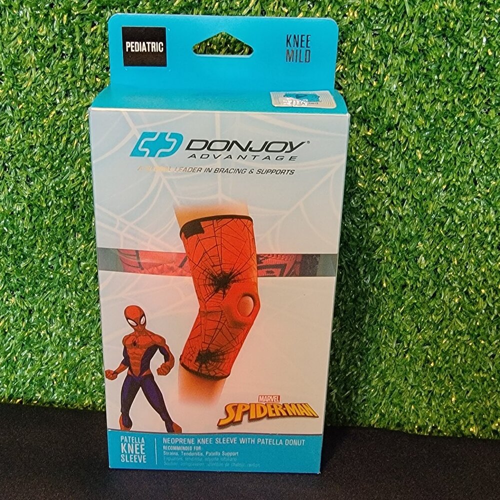 DonJoy Advantage Pediatric Patella Knee Sleeve Spider Man New In Box